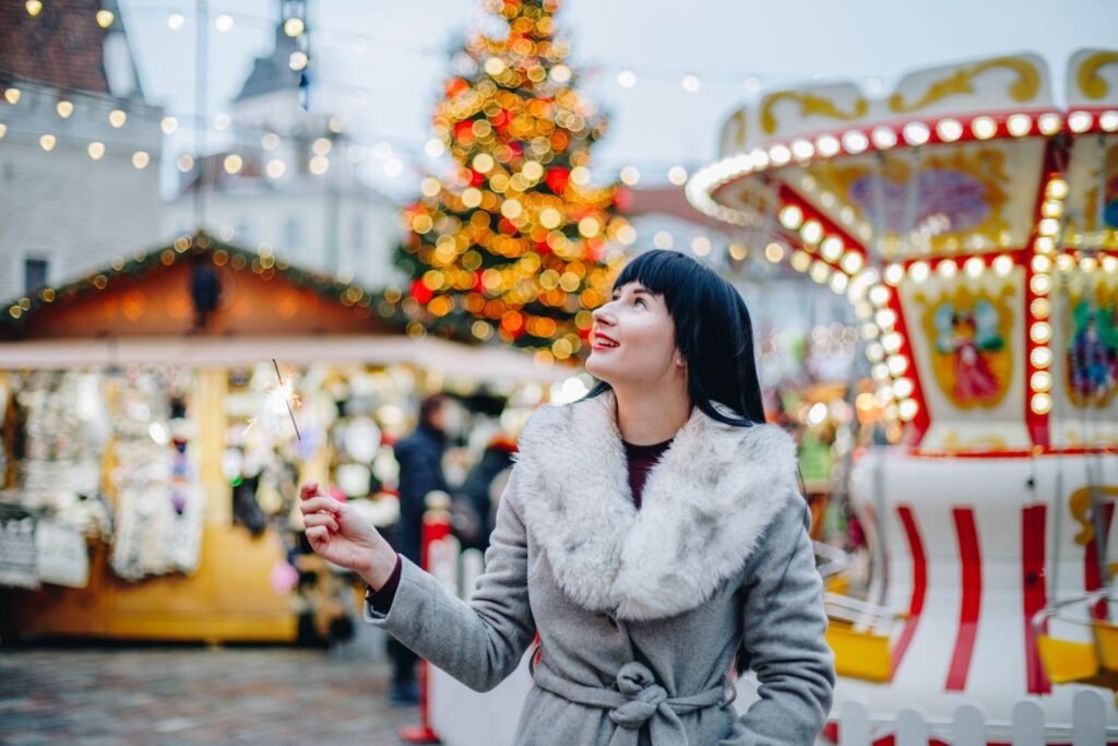Haarlem in de kerstperiode, sfeer, markt en verlichting